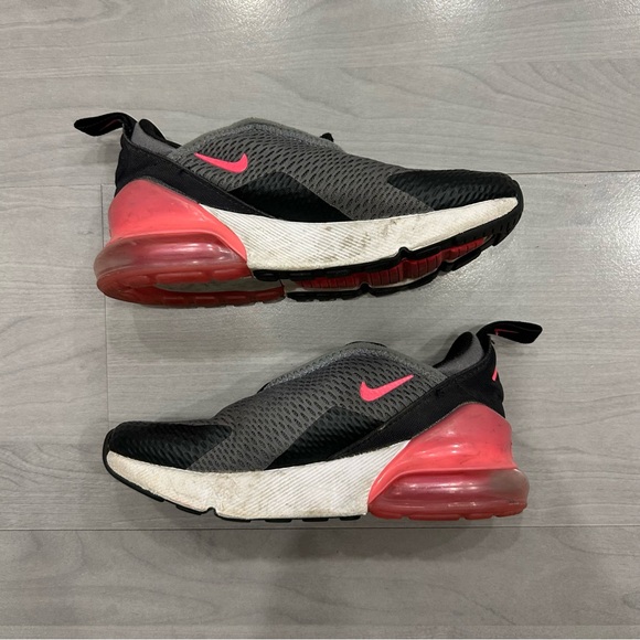 Nike Air Max 270 Smoke Grey/Hyper Pink-Black PS PreSchool Size 11.5c AO2372 031 - Picture 2 of 9